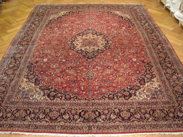 11' 0" x 15' 0"  Kashan  rug