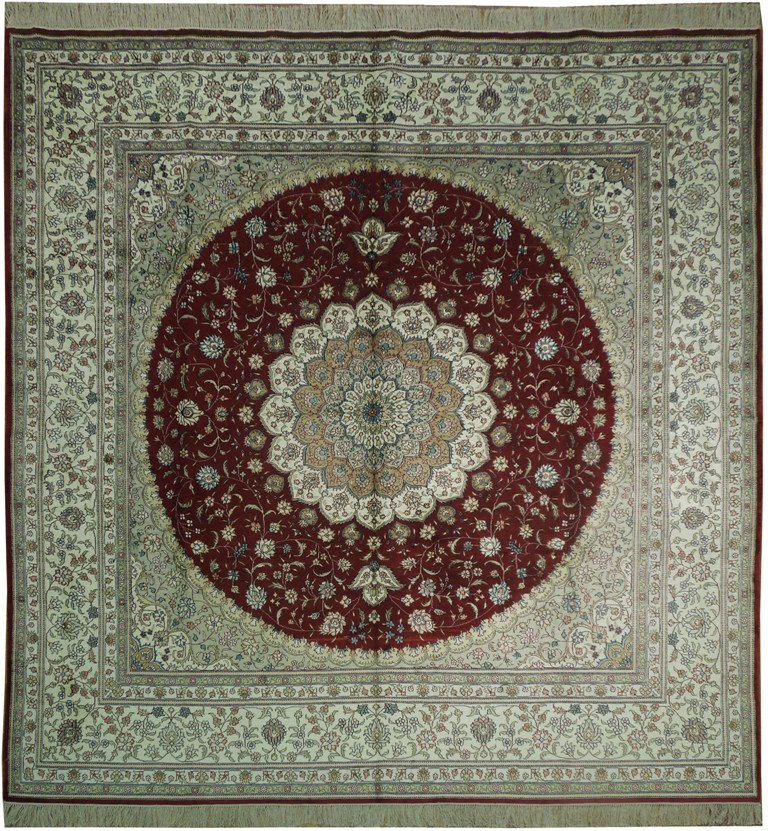 9'0'' x 9'0''  Tabriz rug