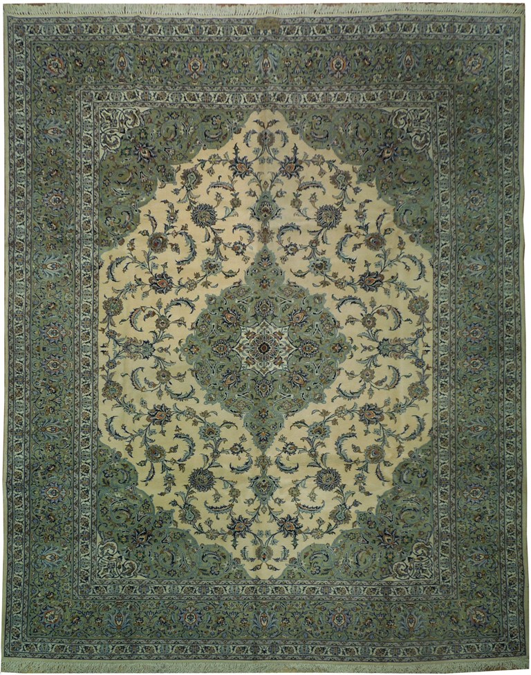 9'8'' x 11'9''  Kashan  rug