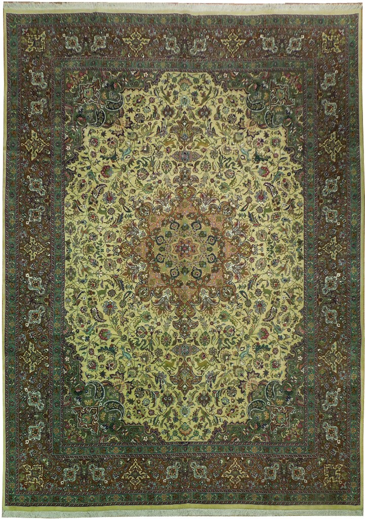 9'9'' x 13'4''  Tabriz rug