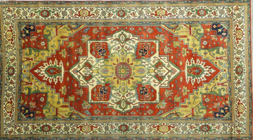 11' 09" x 19' 06" Serapi handmade rug