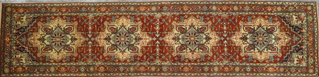 4' x 16' 10" Serapi handmade rug