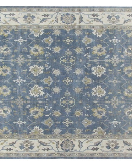 12' x 15' close up Hand Knotted  Oushak Rug
