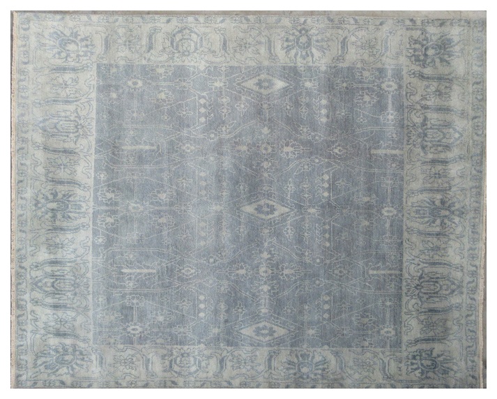 8' x 10' Hand Knotted  Oushak Rug