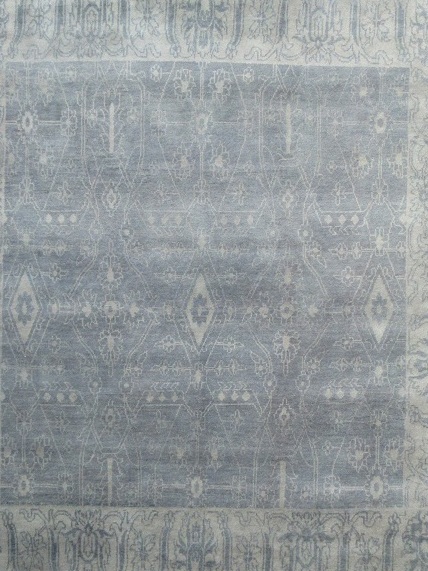 8' x 10' close up Hand Knotted  Oushak Rug