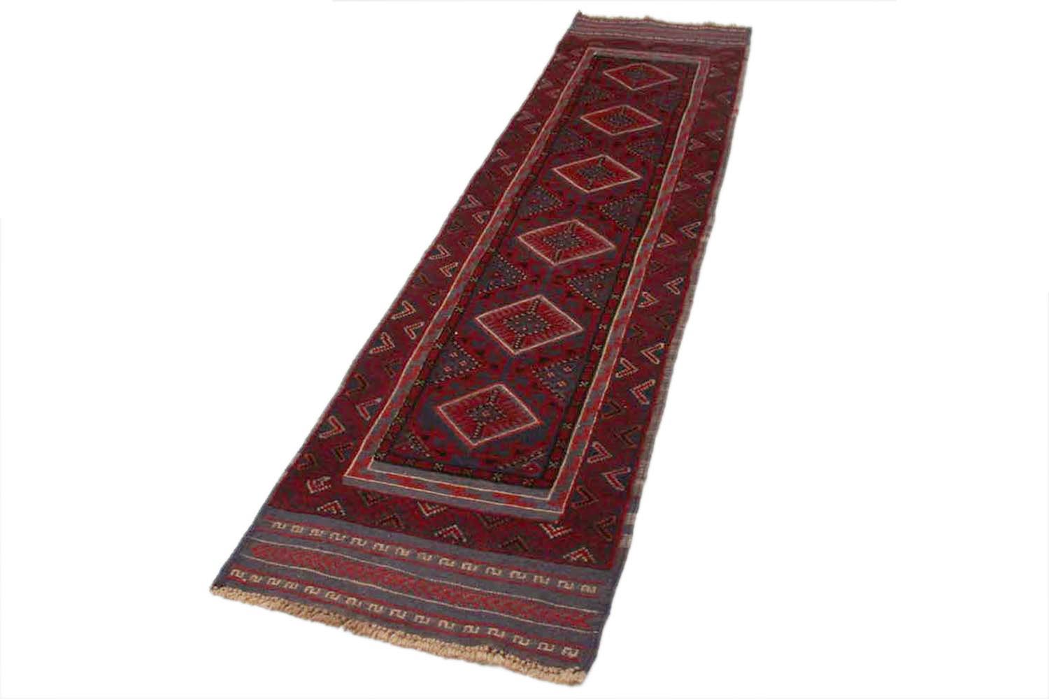 2x8 ft Reds Mashwani Rugs Lowest Price Tribal Wool Handmade Runner | eBay