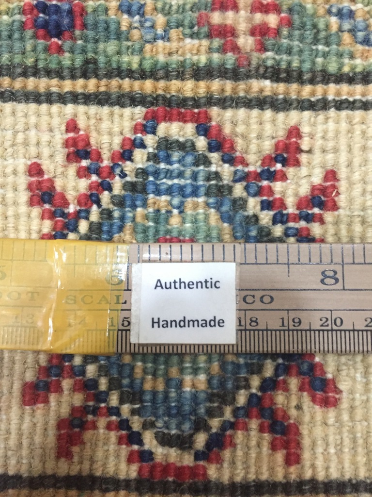back of the rug -Authenticity of the weave HANDMADE  Area Rug
