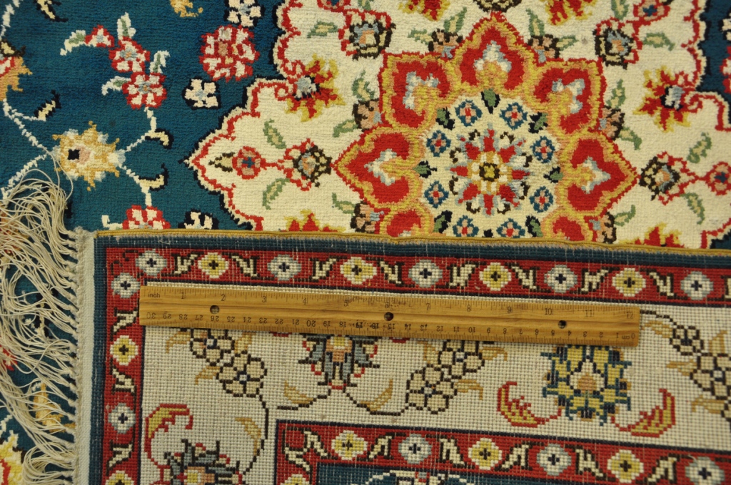 back of the rug -Authenticity of the weave HANDMADE Area Rug